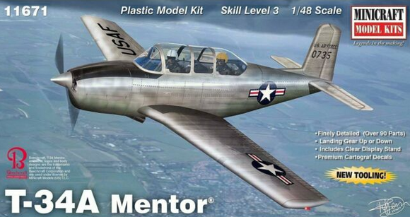 Minicraft 1/48 T34A Mentor Aircraft Kit