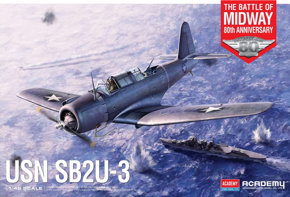 Academy 1/48 SB2U3 USN Bomber Battle of Midway 80th Anniversary Kit