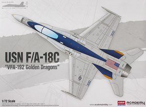 Academy 1/72 USN F/A-18C "VFA-192 Golden Dragons" Kit