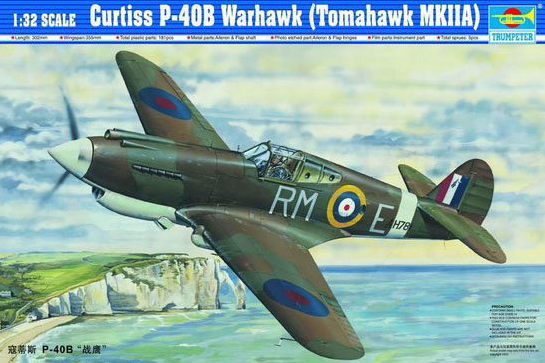 Trumpeter 1/32 P40B Warhawk (Tomahawk MkIIa) Aircraft Kit