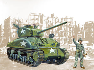 Italeri 1/35 M4A1 Sherman Tank Kit