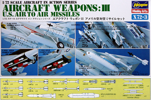 Hasegawa 1/72 Weapons III - US Air to Air Missiles Kit