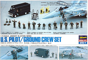 Hasegawa 1/72 US Pilot/Ground Crew Set Kit