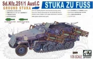 AFV Club 1/35 German SdKfz 251/1 Ausf C Stuka Zu Fuss Heavy Rocket Carrier Kit
