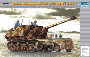 Trumpeter 1/35 German Panzerjaeger 39(H) w/7.5cm Pak 40/3 Anti-Tank Gun (Marder I) Kit