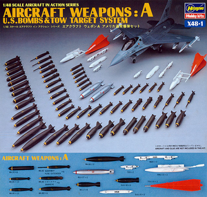 Hasegawa 1/48 Weapons A - US Bombs & Tow Target System Kit