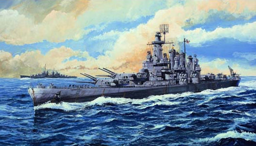 Trumpeter 1/700 USS Washington BB56 Battleship Kit