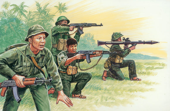 Italeri 1/72 Vietnam: Vietnamese Army/Vietcong Soldiers (50) Kit