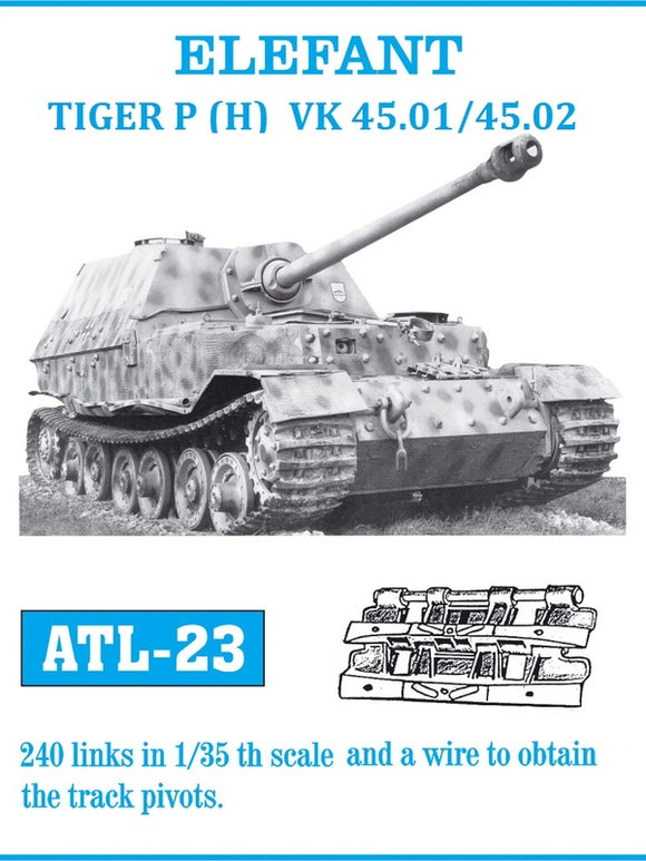 Friulmodel 1/35 Elefant Tiger P (h) VK 45.01/45.02 Track set (240 Links) Kit