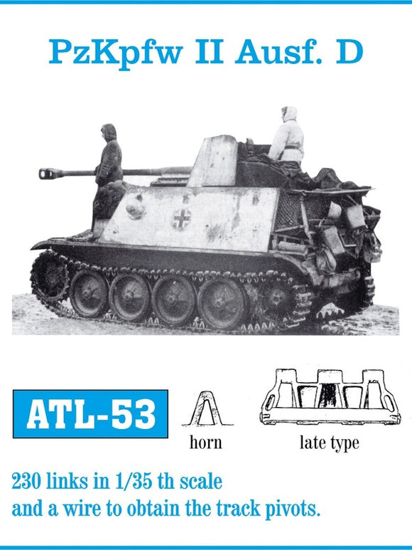 Friulmodel 1/35 PzKpfw II Ausf. D Late Type (230 links) Kit