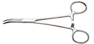 Excel Tools 5.5" Stainless Steel Curved Nose Hemostat
