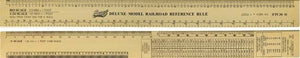 Excel 12" Aluminum N, HO, O, G Scale Model Railroad Ruler
