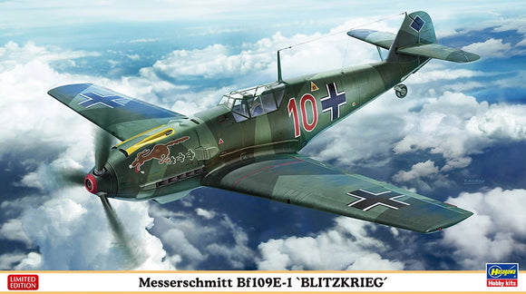 Hasegawa 1/48 Messerschmitt Bf109E1 Blitzkrieg Fighter Kit