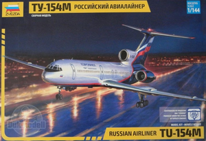 Zvezda 	1/144 Russian Tu154M Medium Range Passenger Jet Kit