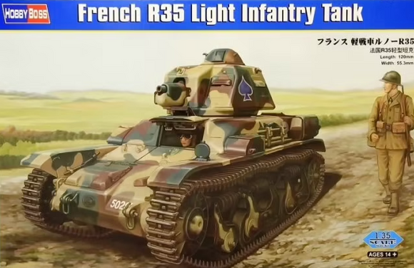 Hobby Boss 1/35 French R35 Light Infantry Tank Kit