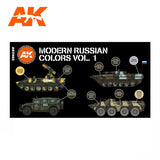 AK Interactive Figure Series: Modern Russian Vol.1 Acrylic Paint Set (6 Colors) 17ml Bottles