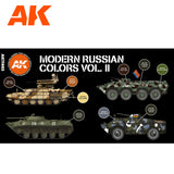 AK INTERACTIVE FIGURE SERIES: MODERN RUSSIAN VOL. 2 ACRYLIC PAINT SET (6 COLORS) 17ML BOTTLES