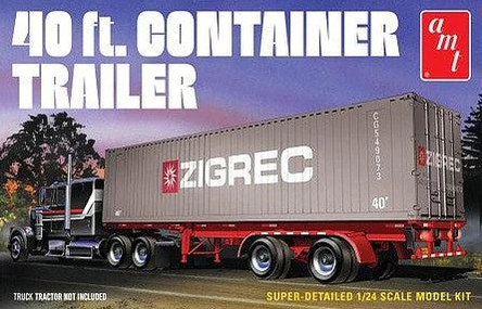 AMT 1/24 40' Container Trailer Kit
