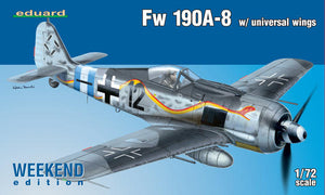 Eduard 1/72 Fw190A8 Fighter w/Universal Wings (Weekend Edition Plastic Kit)