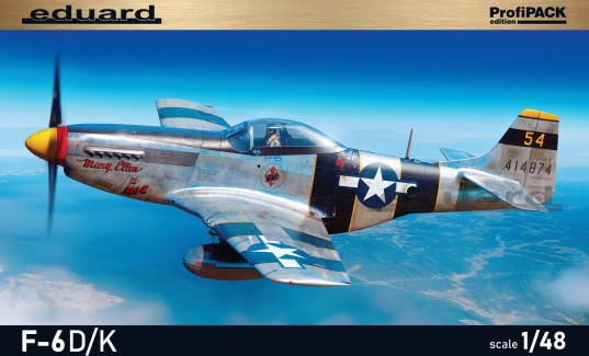 Eduard 1/48 WWII F6D/K Mustang USAF Recon Aircraft (Profi-Pack Plastic Kit)