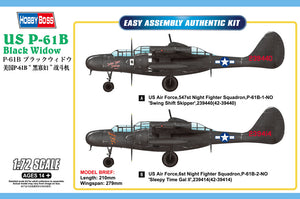 Hobby Boss 1/72 US P-61B "Black Widow" Kit