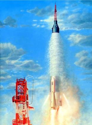 Horizon1/72 Mercury US Atlas Rocket Capsule Kit