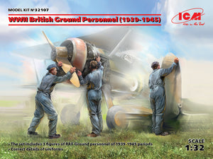 ICM 1/32 WWII British Ground Personnel 1939-1945 (3) Kit