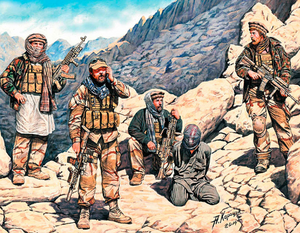Master Box 1/35 Somewhere in the Middle East, Present Day Special Ops Team w/Hostage (5) Kit