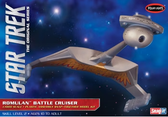 Polar Lights 1/1000 Star Trek The Original Series Romulan Battle Cruiser Kit