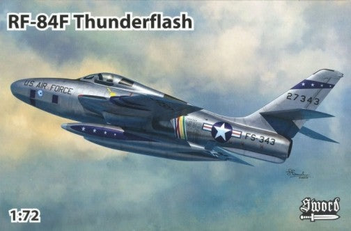 Sword 1/72 RF84F Thunderflash Aircraft w/USAF, Italian, Royal Netherlands & Belgium Markings Kit
