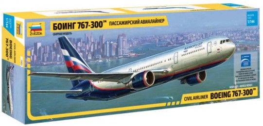 Zvezda 1/144 B767-300 Passenger Airliner Kit